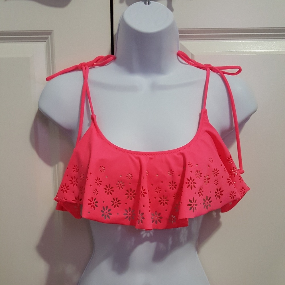 Neon Pink Swim Top